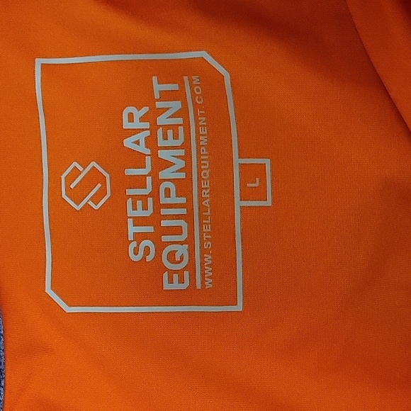 Stellar Equipment Long Sleeve Performance Shirt. Mens Sz Large orange - Picture 6 of 7